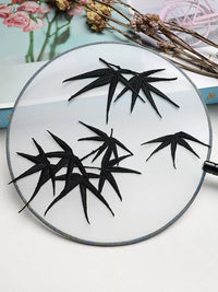 Bamboo Leaf Embroidery Patches for Clothing Decoration and DIY Cosplay