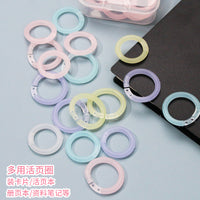 Loose Leaf Binder Rings for DIY Albums and Notebooks, Detachable Plastic Book Rings