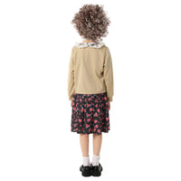 Kids' Old Lady Costume for School Plays, Halloween, and Cosplay