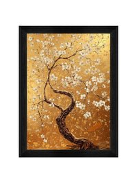French Retro Fortune Tree Floral Wall Art for Living Room Study Sofa Background