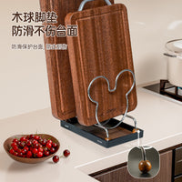 Cartoon Creative Stainless Steel Pot Lid Holder and Cutting Board Rack for Kitchen Countertop Storage