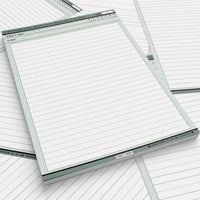 B5 Tear-Off Lined/Grid Notebook for Students, Aesthetic Design