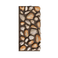 Lightweight PU Faux Pebble Stone Wall Panels for Villa Exterior and Garden Landscaping