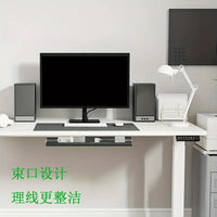 Under Desk Cable Management Tray, No-Drill Power Strip Holder and Wire Organizer for Computer Desk