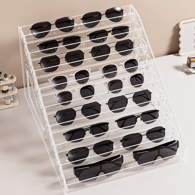 Acrylic Eyewear Display Stand Sunglasses Organizer for Retail Store and Home Use