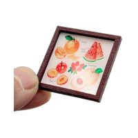 Dollhouse Miniature Modern Illustration Wall Art Set for Living Room Decor