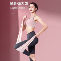 Resistance Bands for Yoga, Pilates, Strength Training, Stretching, and Physical Therapy - Elastic Exercise Bands for Men and Women