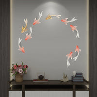 3D Koi Fish Wall Decor Relief Art for Living Room Bedroom