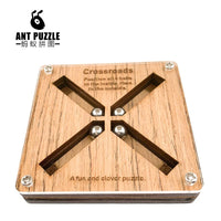 Crossroads Brain Teaser Wooden Puzzle for Adults and Children