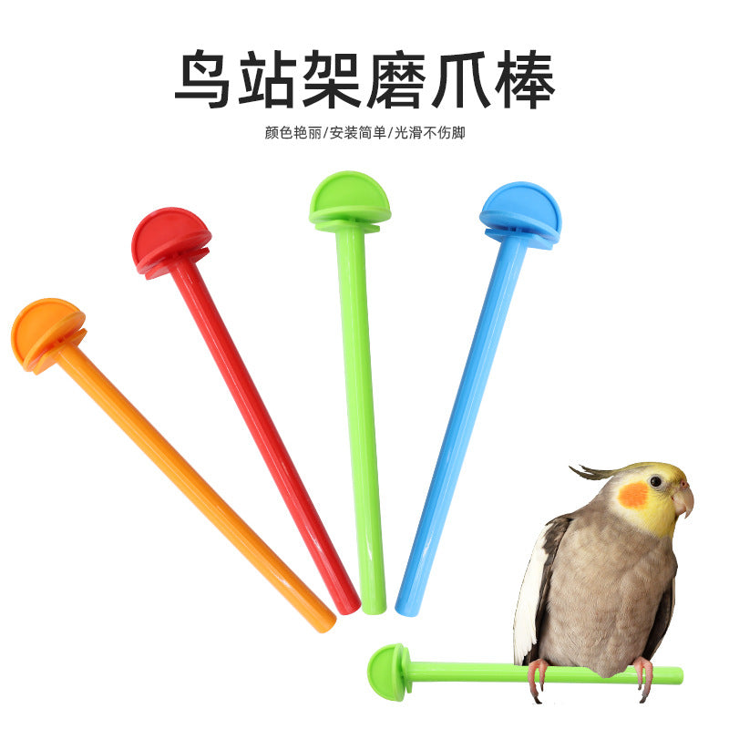Bird Perch Stand Grinding Claw Stick for Parrot Cage