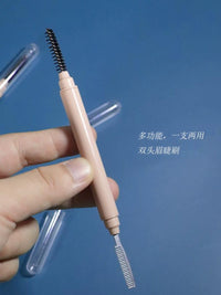 Dual-Ended Eyelash and Eyebrow Brush with Steel Comb and Spoolie