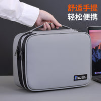 Large Capacity Double-Layer Digital Organizer Bag for Electronics, Cables, Power Bank