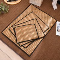 Pet Cooling Mat for Cats and Dogs, Summer Rattan Ice Silk Pad