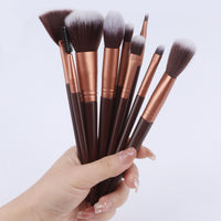 9-Piece Makeup Brush Set with Mesh Bag for Beginners