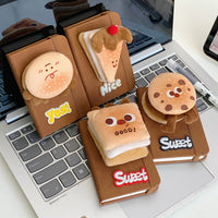 Hamburger Design Mini Notebook for Students, Portable Memo Pad, Aesthetic Journal