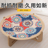 Cat Hammock Bed with Scratching Board, All-Season Pet Sleeping Cot for Cats