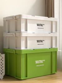 Industrial Style Thickened Plastic Storage Box for Clothes Camping Car Trunk Organization