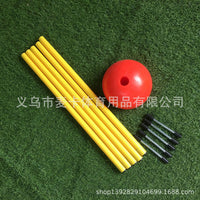 2-in-1 Soccer Corner Flag Pole Set - Ground Insert & Water-Fillable Base Options for Outdoor Training