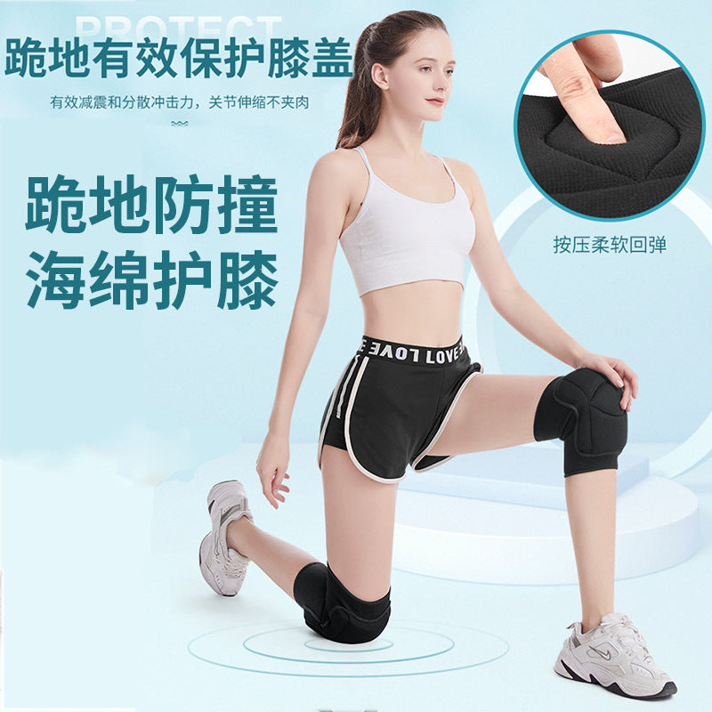Sports Sponge Knee Pad for Adults, Warm Knee Brace for Basketball Cycling Running Joint Protection