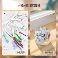 Acrylic 360-Degree Rotating Pen Holder for Desk Organization