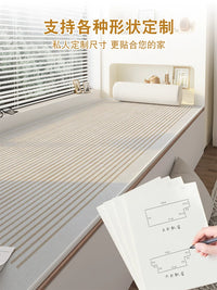 Thickened Bay Window Cushion, Luxury All-Season Balcony Seat Mat, Customizable