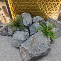 Artificial PU Foam Rockery Stones for Garden & Home Decor, Realistic Landscape Ornament