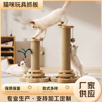 Cat Scratching Post with Sisal Rope and Perch, Cat Tree Condo Furniture for Indoor Cats