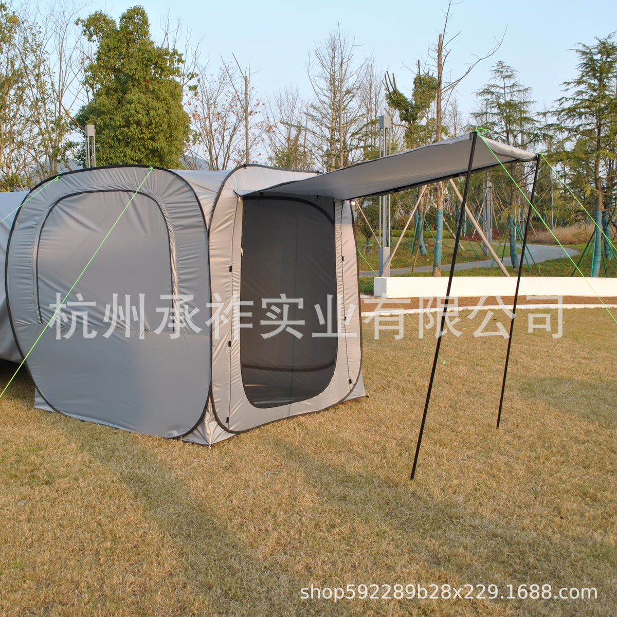 Automatic Pop-Up Car Tail Tent for Camping and Outdoor Travel, 2-Person