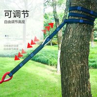 Outdoor Hammock Tree Straps with 5 Loops, Reinforced Polyester Suspension System