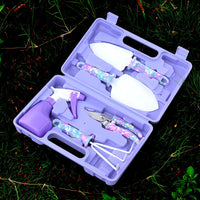 Garden Planting Tool Set for Potted Plants and Gardening, Stainless Steel Trowel Kit