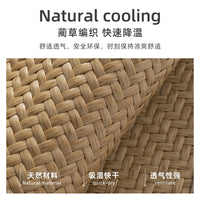 Rattan Mat Seat Cushion for Office Chairs and Stools, Breathable Cooling Pad for Summer