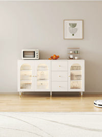 French Cream Style Sideboard Buffet Cabinet for Living Room Dining Room Kitchen Storage