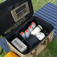 Outdoor Camping Storage Bag Large Capacity Wear-Resistant Foldable Multi-functional Gear Organizer with Water-Resistant Bottom