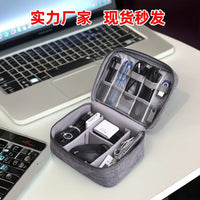 Portable Electronic Organizer Bag for Cables, Chargers, USB Drives, and Headphones