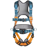 Full Body 5-Point Quick-Connect Safety Harness with Double Hooks for Fall Protection