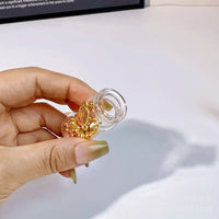 Mini Glass Wishing Bottles with Cork Stopper for Gold Beans, Beads, or Small Collectibles