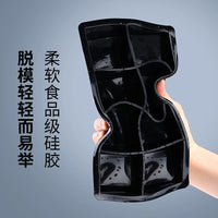 Silicone Ice Cube Tray with Lid for Whiskey Cocktails - Sphere, Square & Diamond Molds