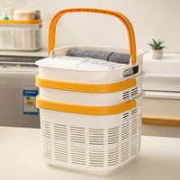 Portable Plastic Shower Caddy Basket for Bathroom Toiletries and Storage