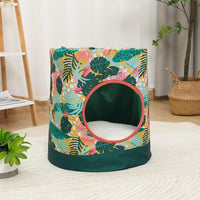 All-Season Pet Bed Removable Washable Enclosed Cat Dog House