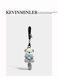 KEVINMINLER Plush Otter Keychain Bag Charm Doll Couple Ornament Birthday Gift