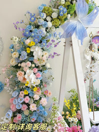Monet Garden Artificial Flower Waterfall Arch for Wedding & Event Decor