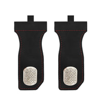 Car Front Seat Storage Hook with Rhinestone Metal and Suede Leather for Glove Box