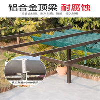 Aluminum Alloy Pergola with Waterproof Canopy for Patio Garden