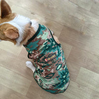 Large Dog Cooling Vest Camouflage Mesh Breathable for Summer Outdoor Training