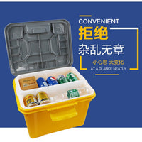 40L Car Trunk Organizer Storage Box with Water Storage and Stool Function