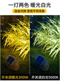 Solar Powered Rock Landscape Spotlights for Outdoor Garden & Yard Decor
