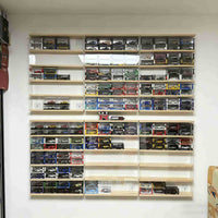 1:64 Diecast Car Display Case with Wall Mount Option for Hot Wheels and Pocket Cars