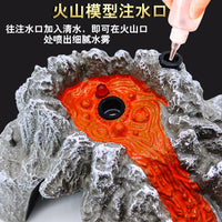 Volcano Eruption Model Toy Set with Spray, Light, and Sound Effects for Kids