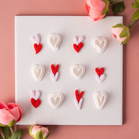 Mini Heart Polymer Clay Earring Molds Geometric Pendant Cutting Dies Set for DIY Jewelry Making