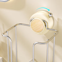 Suction Cup Wrought Iron Paper Towel Holder for Kitchen and Bathroom, Punch-Free Wet Wipe Storage Rack